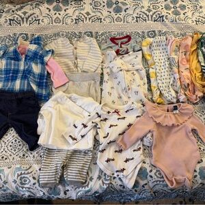 14-item baby girl 0-3 bundle 🩷